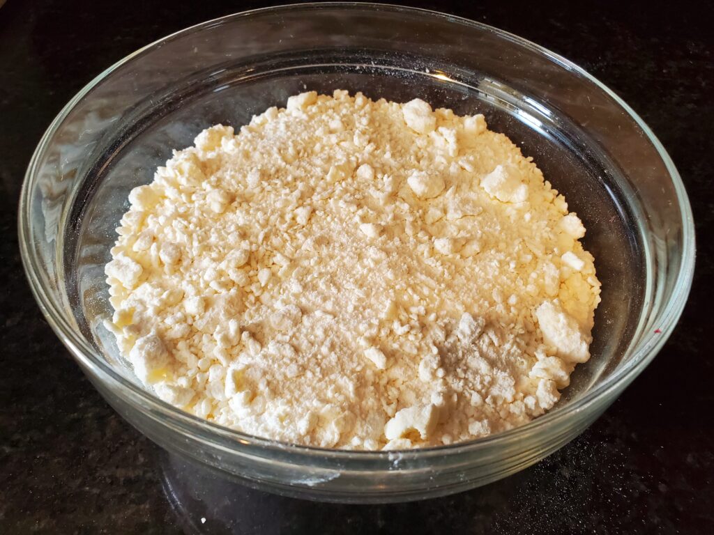 Crumb Topping in a bowl