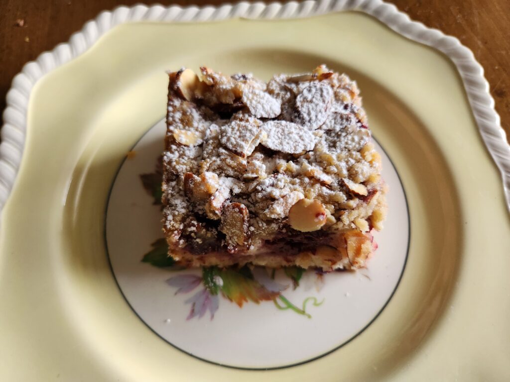 A plate with some food on it